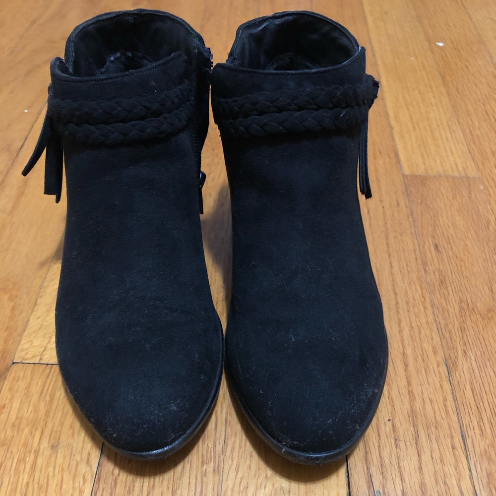 Cat & Jack black suede booties.
